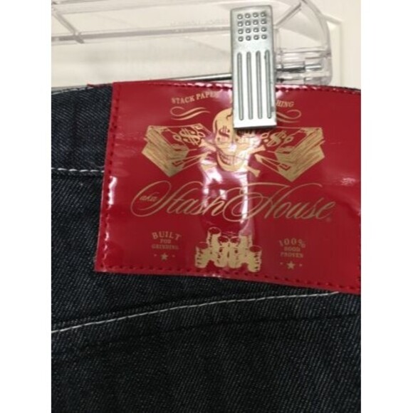 Stash House Men's Big & Tall Blue Jean Shorts Pockets Zip Button Size 42 - Picture 12 of 12